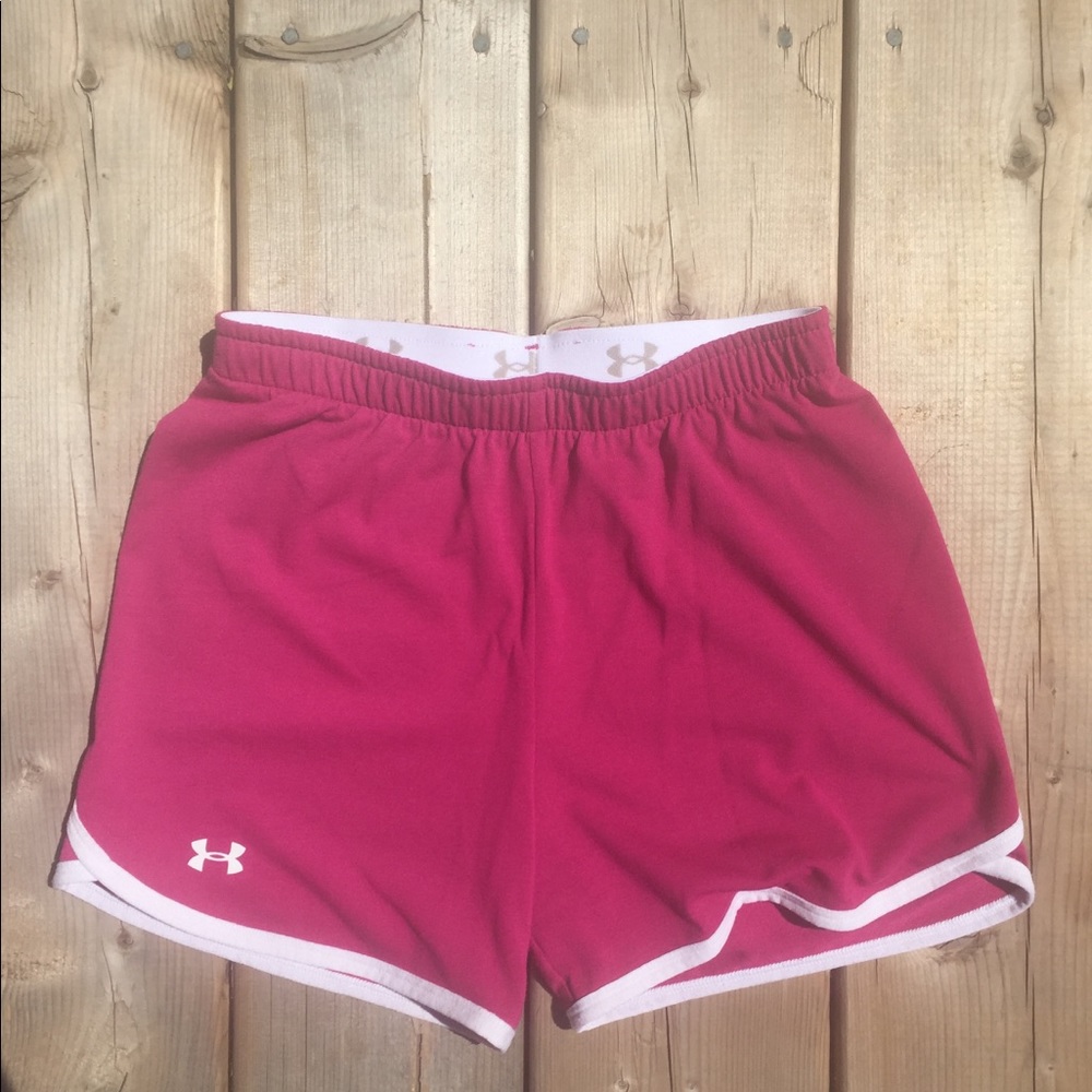 Pink Under Armour Athletic Shorts with Waistband